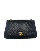 Chanel Vintage Classic Bolso con doble solapa de cuero 25