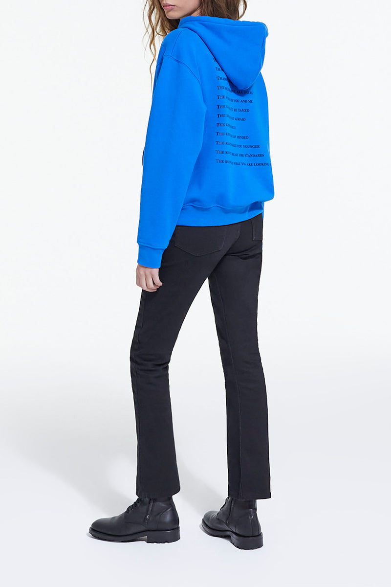 The Kooples - Sweat À Capuche - Bleu Électrique
