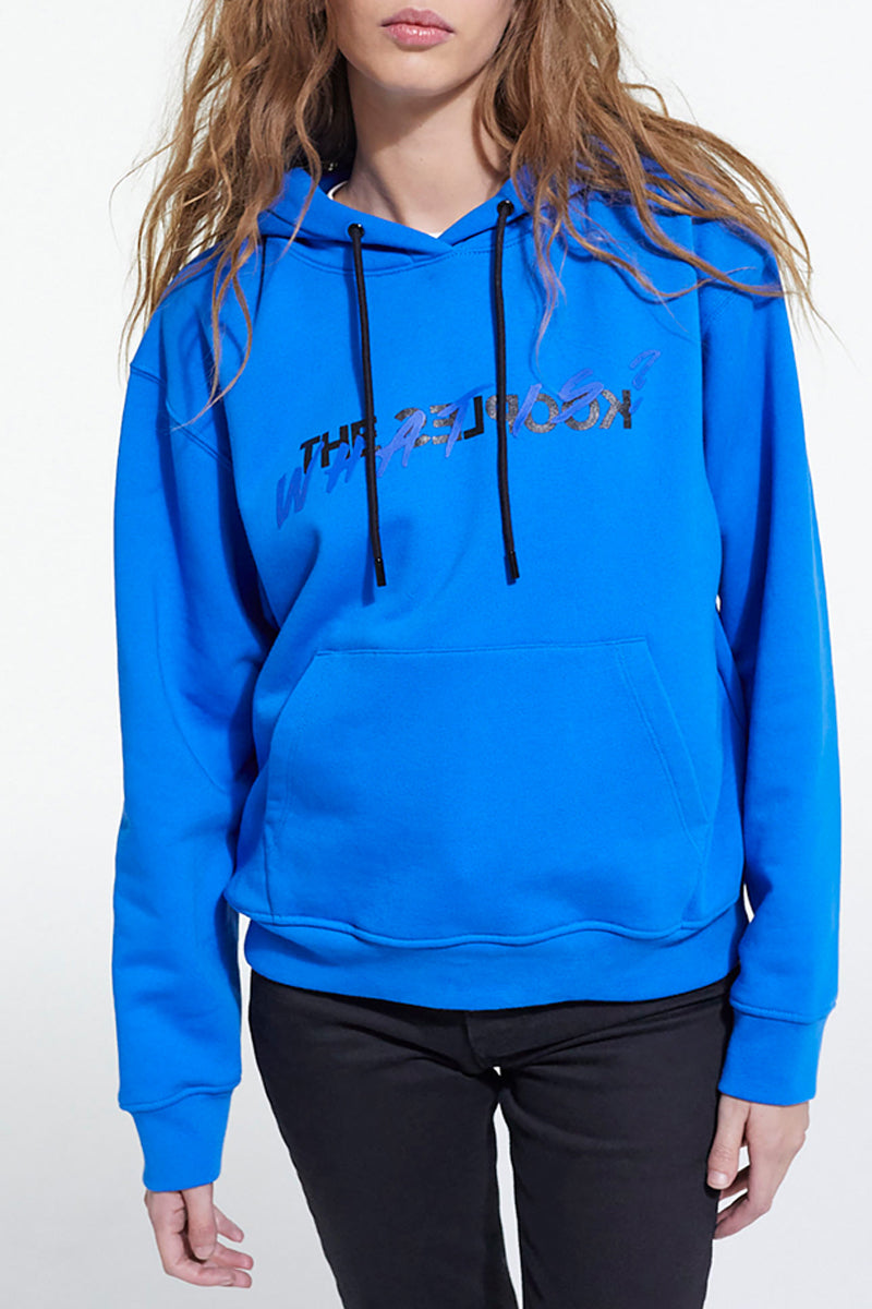 The Kooples - Sweat À Capuche - Bleu Électrique