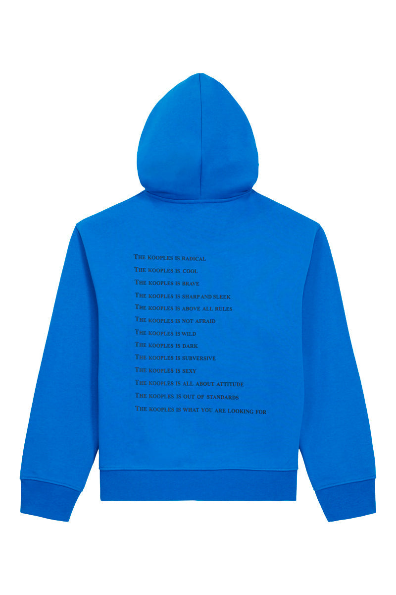 The Kooples - Sweat À Capuche - Bleu Électrique