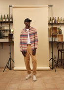 MULTICOLORED STRIPED OVERSHIRT