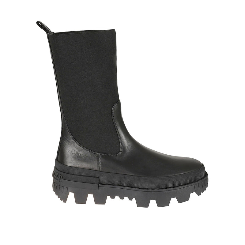 Bottes - Moncler Leather  - Black
