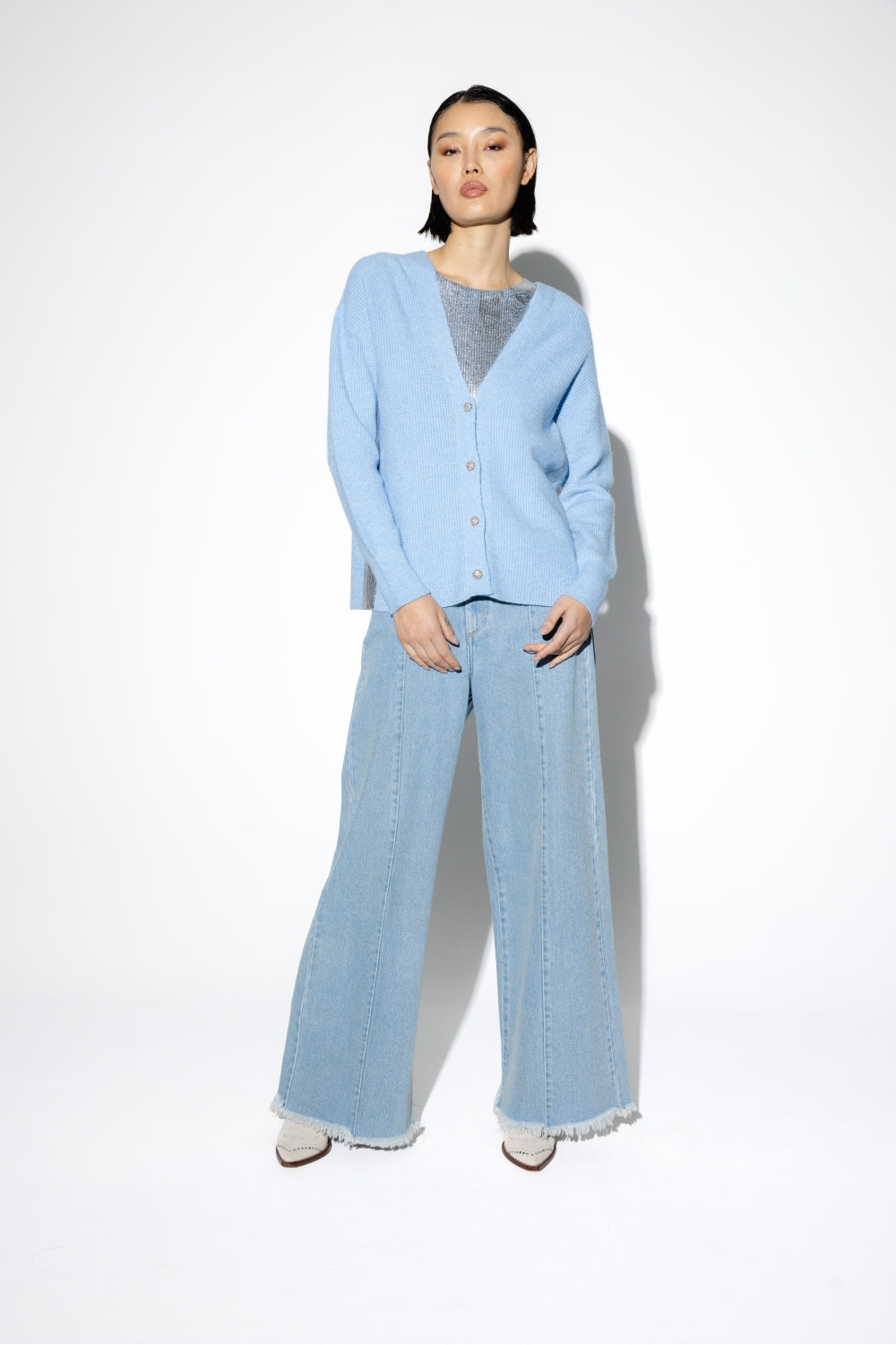 Le Cardigan Maurizio Bleu Clair