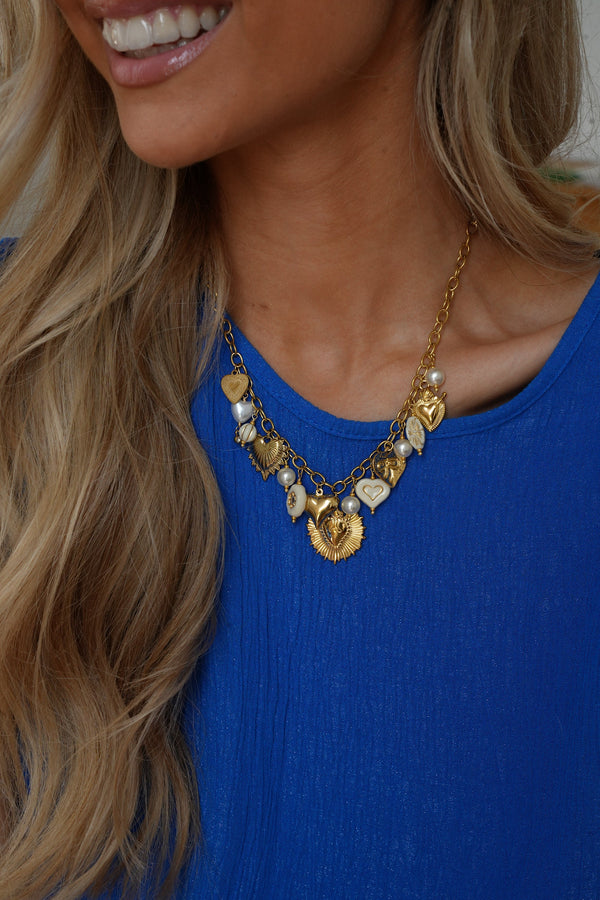 Stalen Ketting - Bella Goudkleurig
