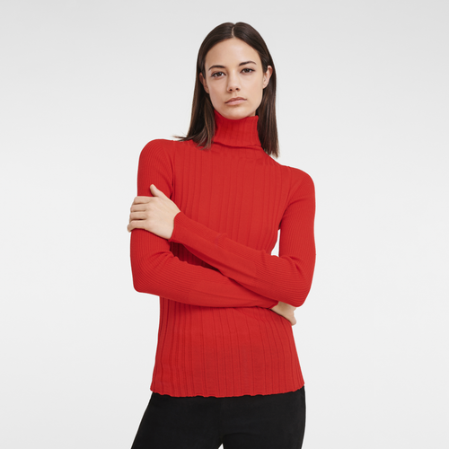 Sweater - Ready to Wear Wool - Red Kiss