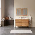 Nova - Meuble Salle De Bain - Chêne - Blanc