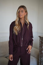 Jamy Plum - Zipped Jacket