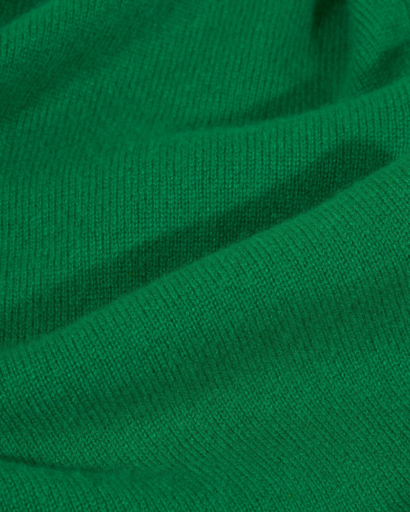 Pull Col Montant Bande Manche Contrastée - Wild Green - Femme
