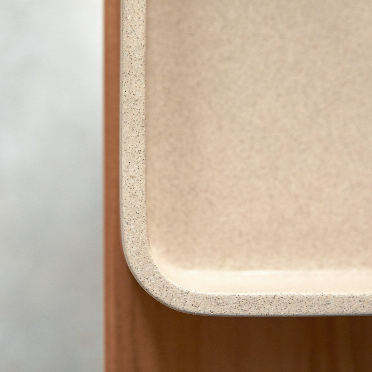Thaïs - Vasque Carrée - Terrazzo - Beige