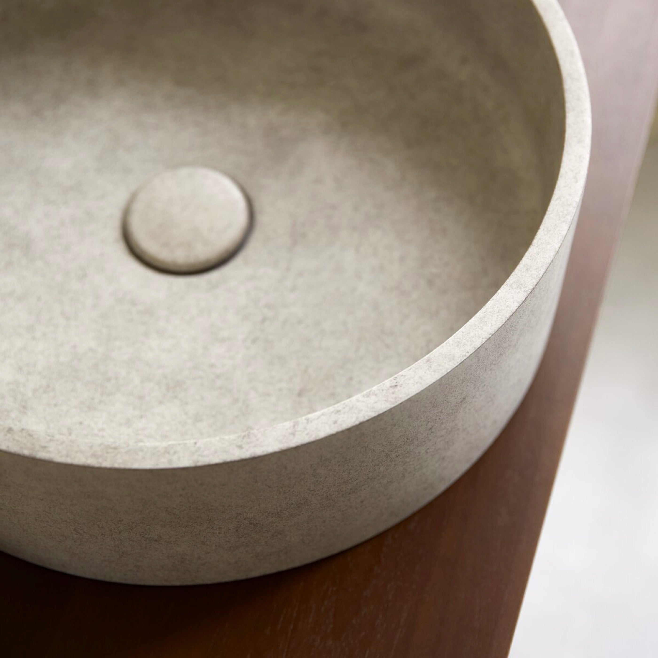 Vasque Ronde Béton Grey - Gina - Gris