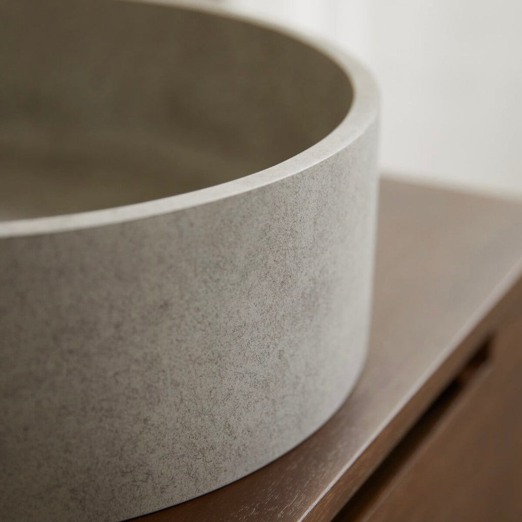 Vasque Ronde Béton Grey - Gina - Gris