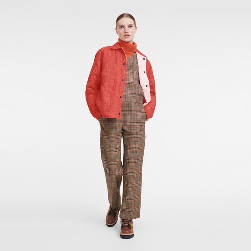 Reversible Jacket - Reversible Nylon - Orange/Pink