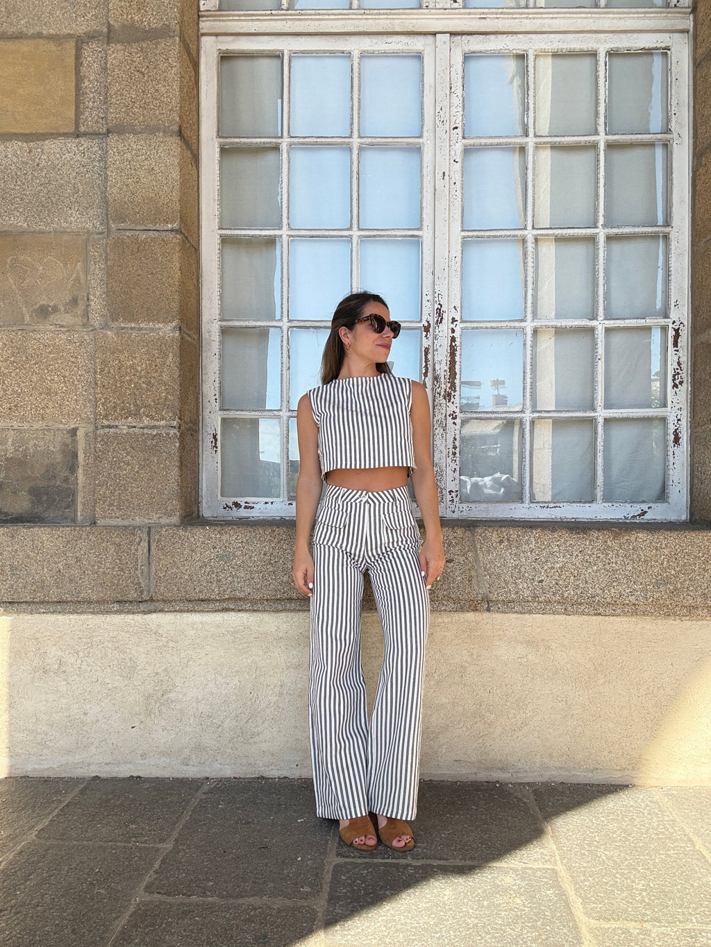 Pantalón Rayas Marineras Azules