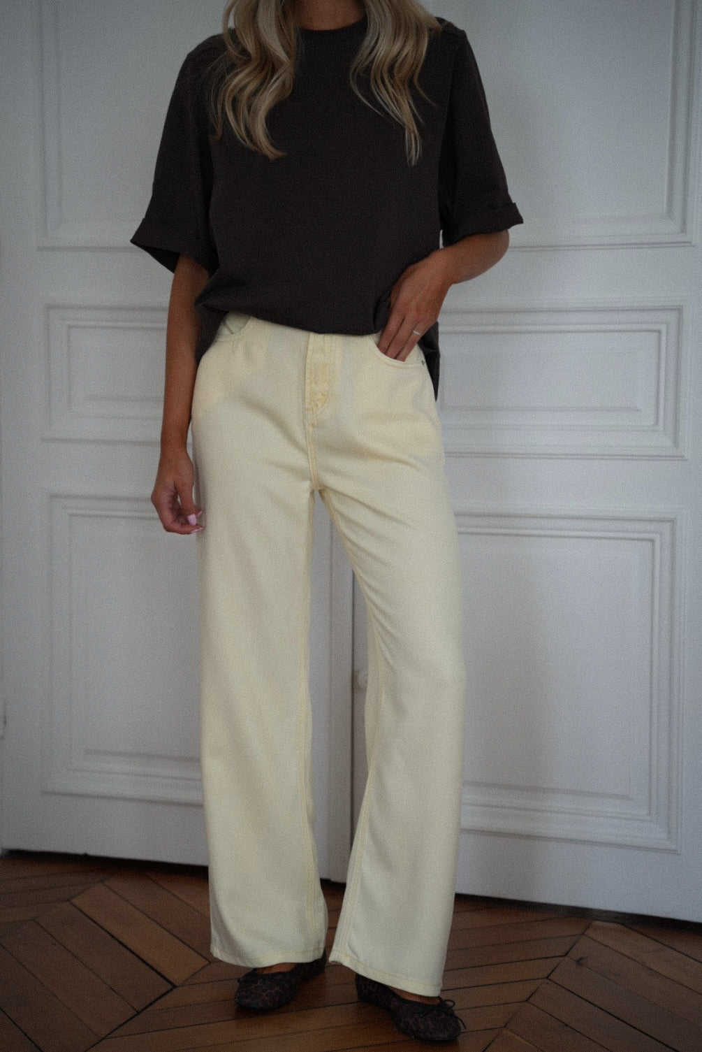 Pantalon Droit Shanon - Jaune