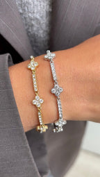 Clover gems bracelet