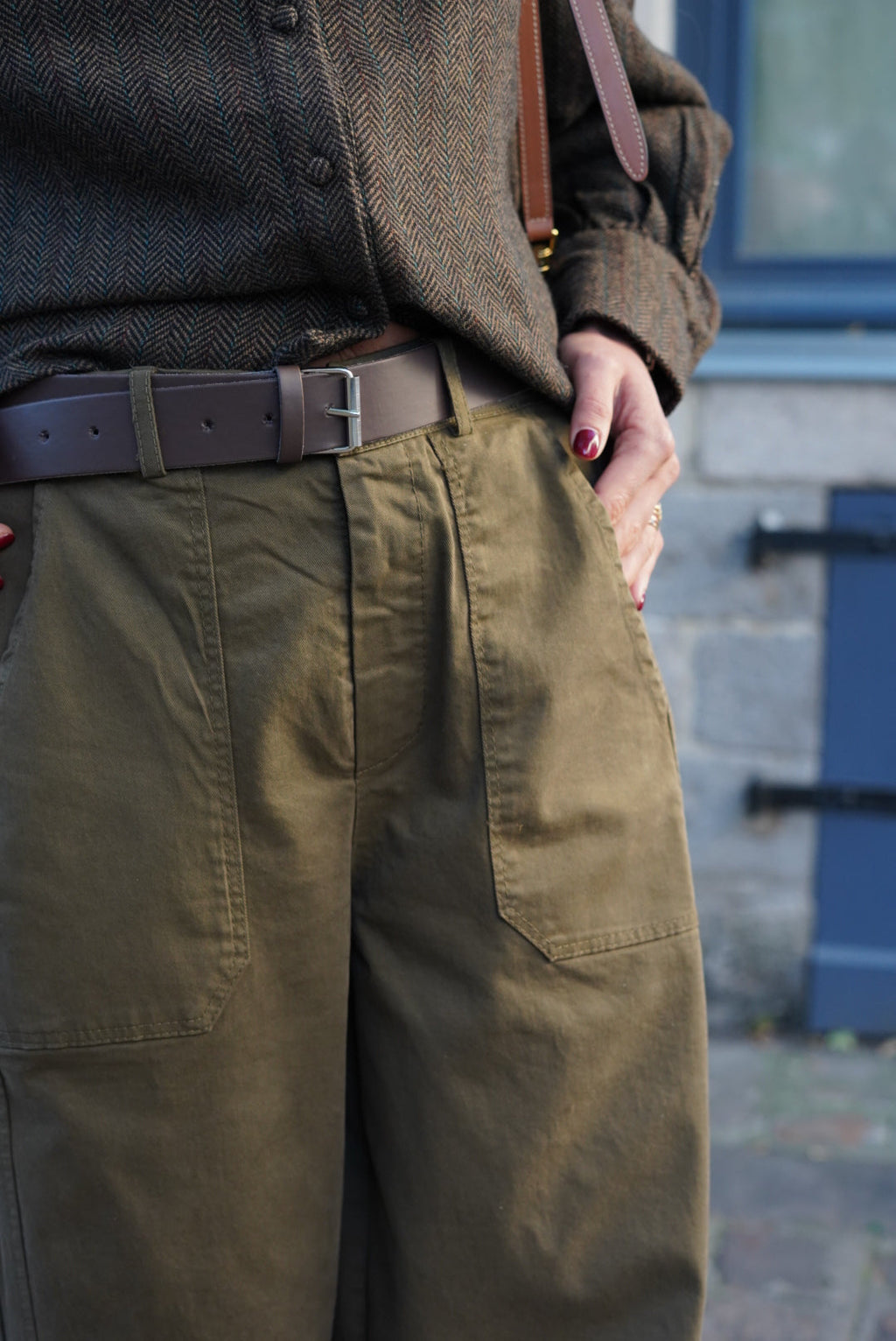Jacob Khaki Balloon Trousers