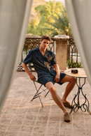 Chemise Toweling Jacquard - Navy Blue