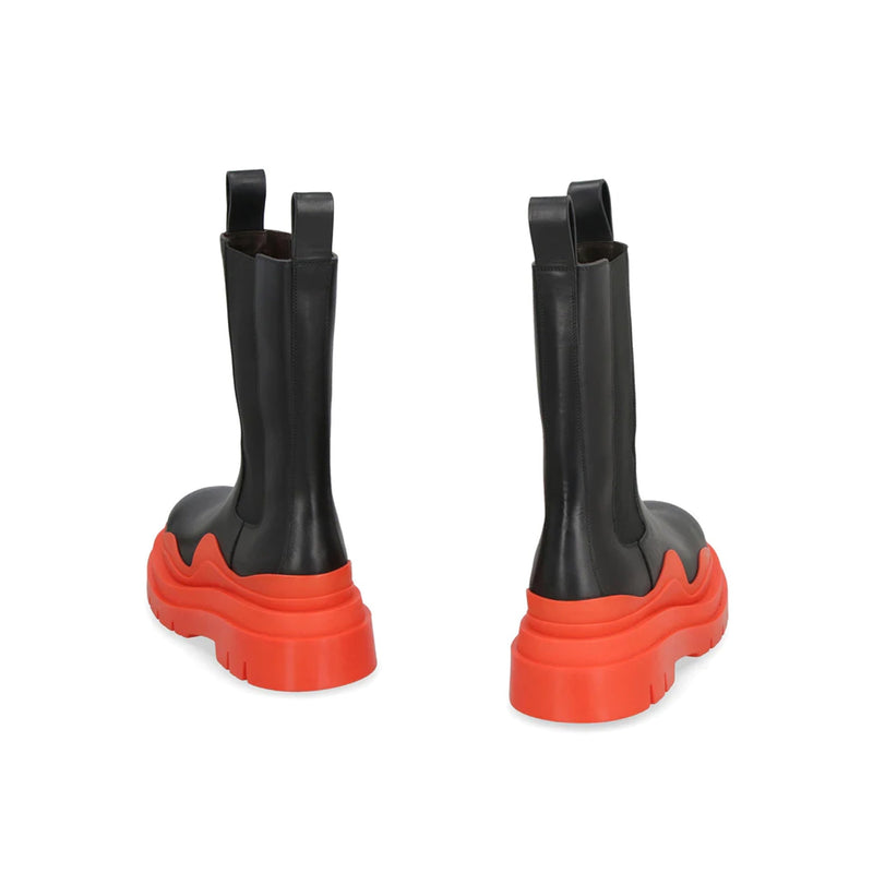 Bottes - Bottega Veneta Leather Tire  - Black