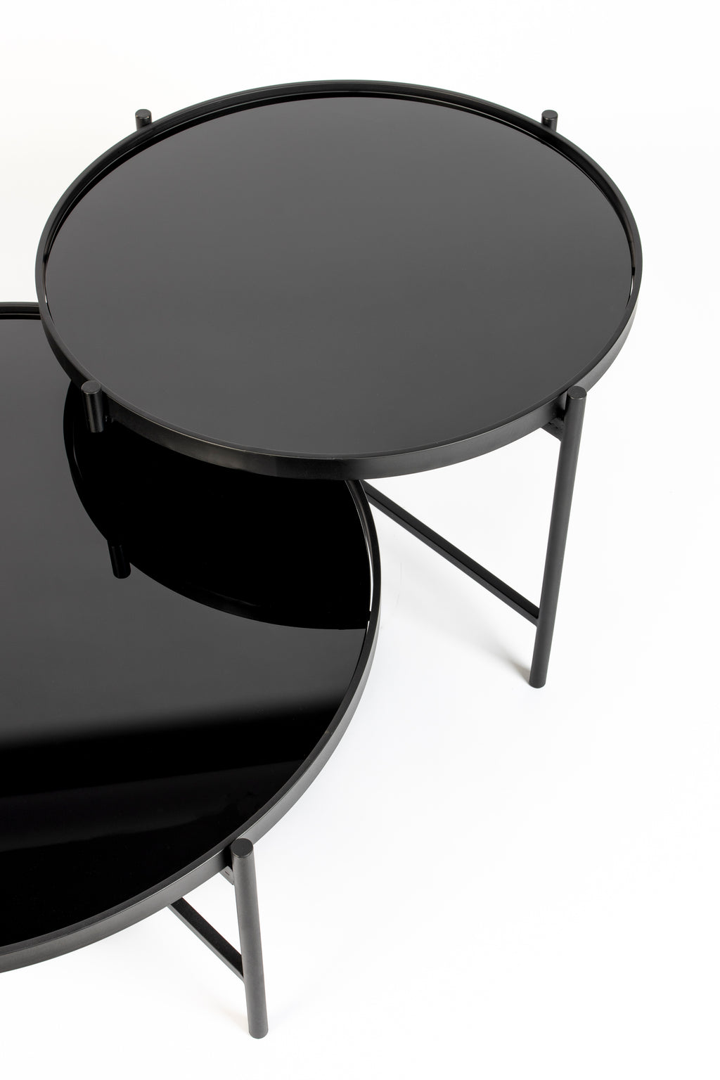 Li - Table Basse - Verre - Noir