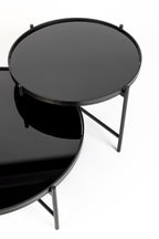 Li - Table Basse - Verre - Noir