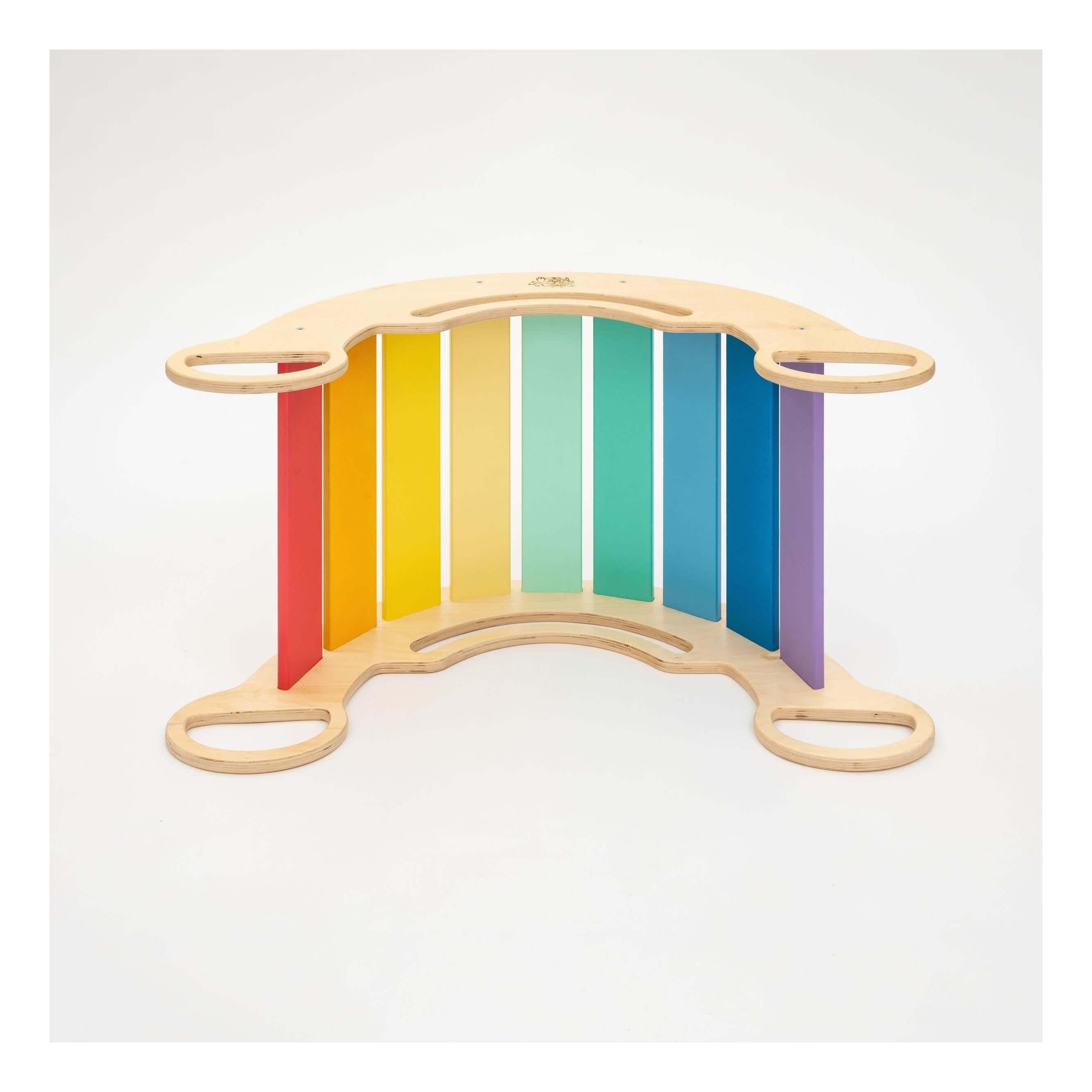 Bascule d’équilibre/Rocker - couleurs arc-en-ciel - Busy-kids.fr