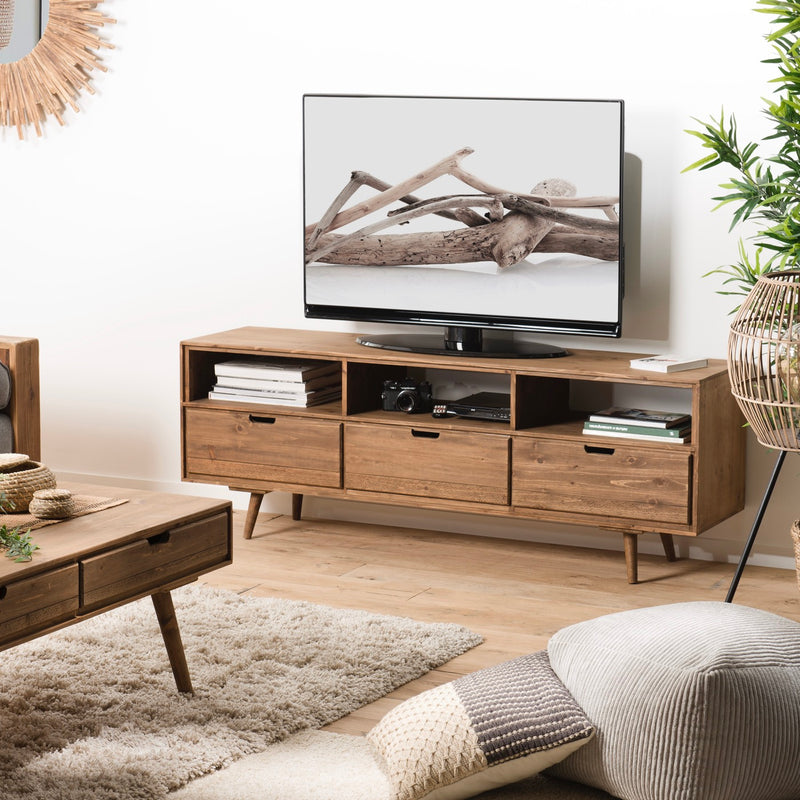 Andy - mueble de televisión - Marrón