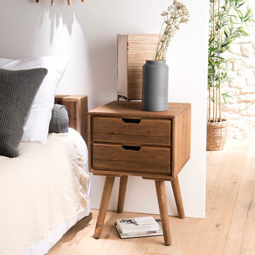 Mesita de noche - Andy - Marrón