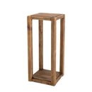 Extremo del sofá y mesa pedestal - Sandy - Marrón