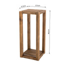 Extremo del sofá y mesa pedestal - Sandy - Marrón