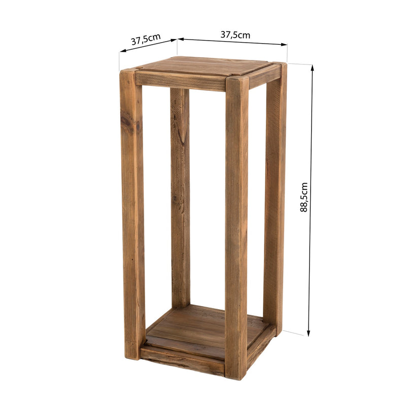 Extremo del sofá y mesa pedestal - Sandy - Marrón