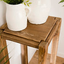 Extremo del sofá y mesa pedestal - Sandy - Marrón