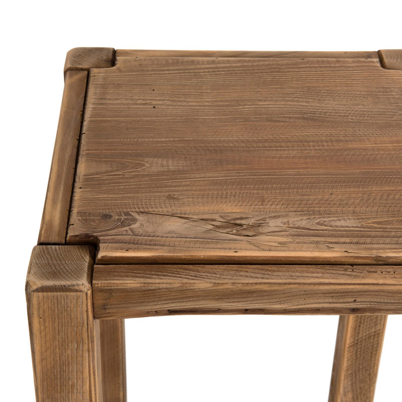 Extremo del sofá y mesa pedestal - Sandy - Marrón