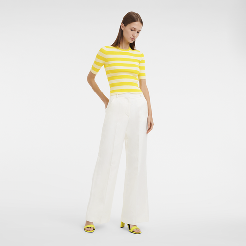 Trousers - Linen - Ecru