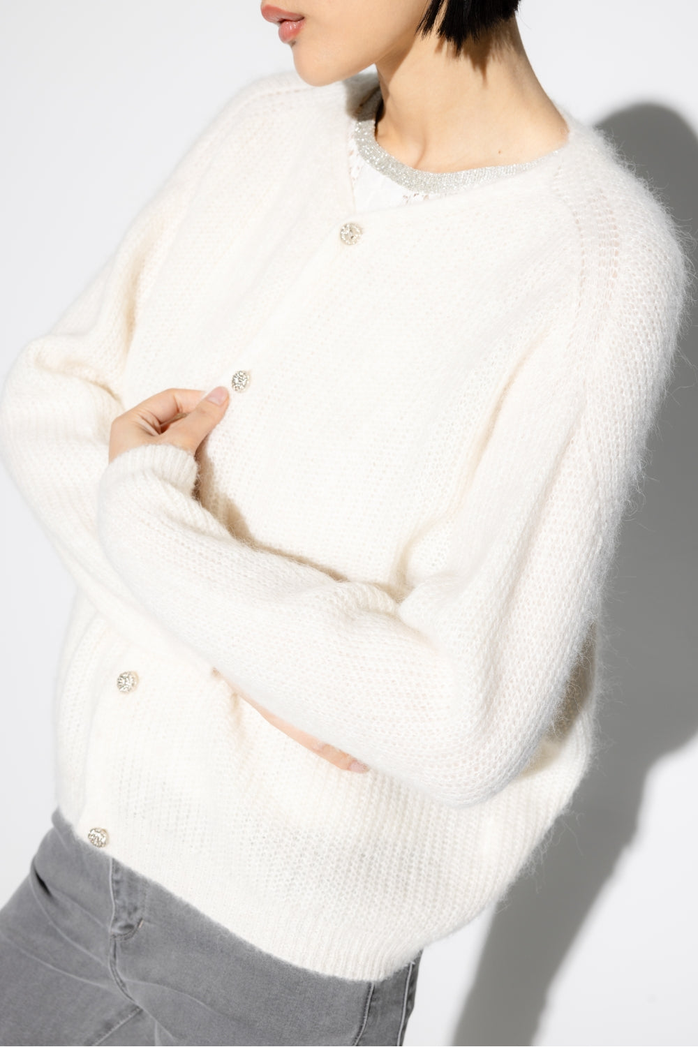 Le Cardigan Angelo Blanc