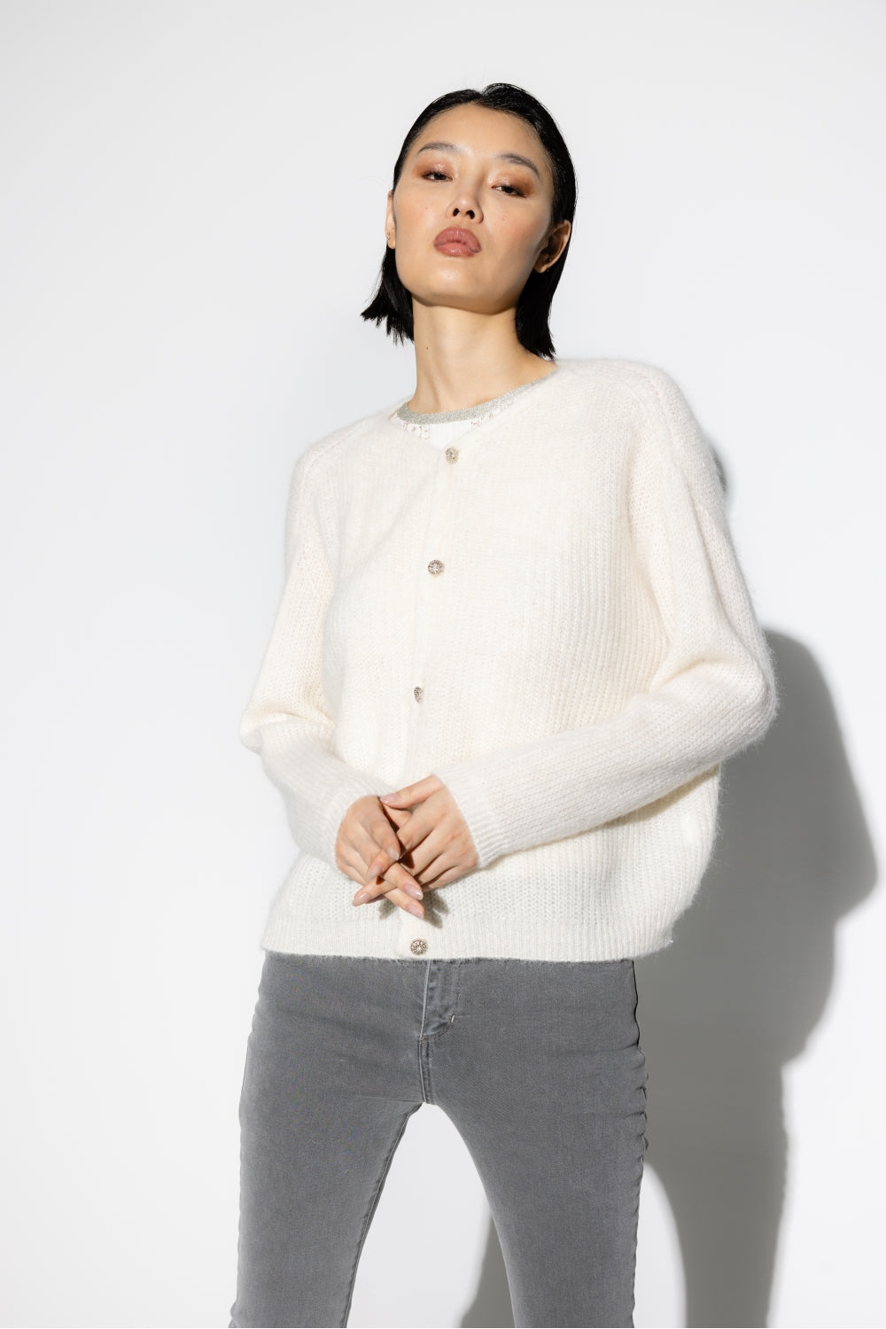 Le Cardigan Angelo Blanc