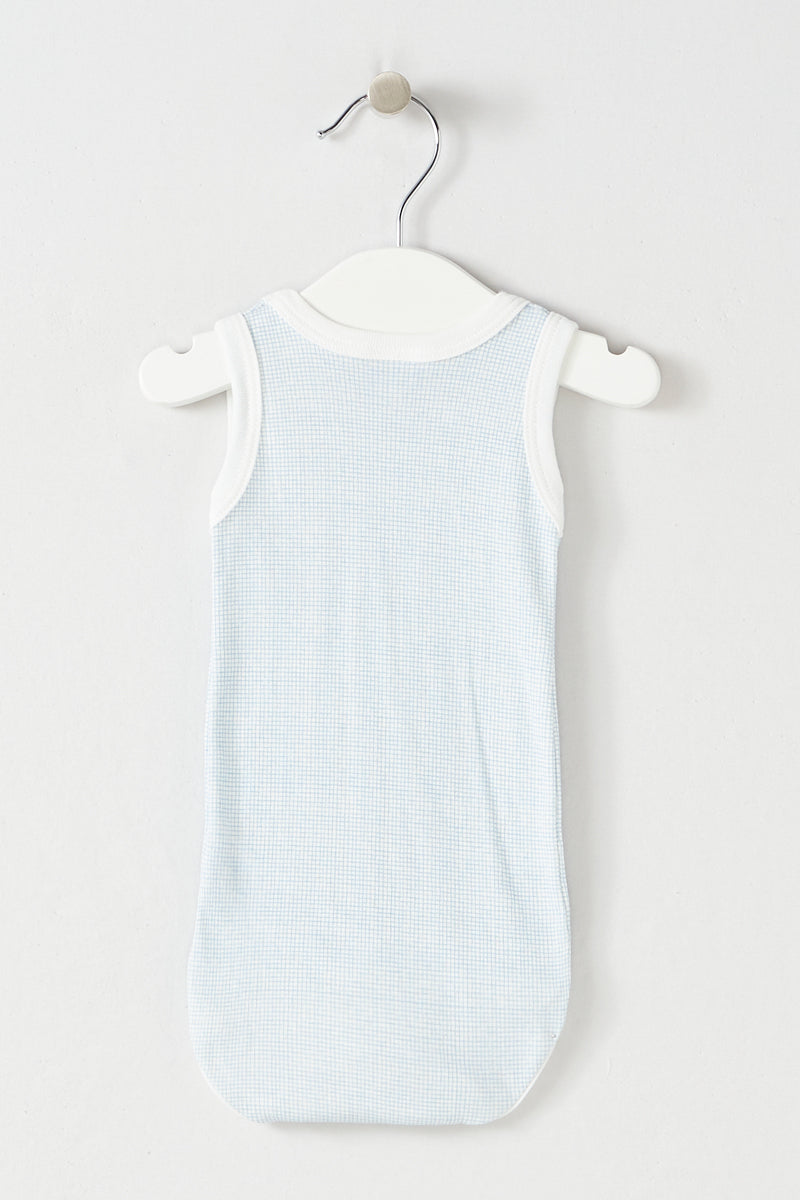 3 Bodysuits - Blue And White - Baby Boy