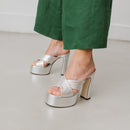 Jonak - Mules Jackie Raphia/Metallise  - Argent