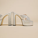 Jonak - sandals Jackie Raphia/Metallise - Silver