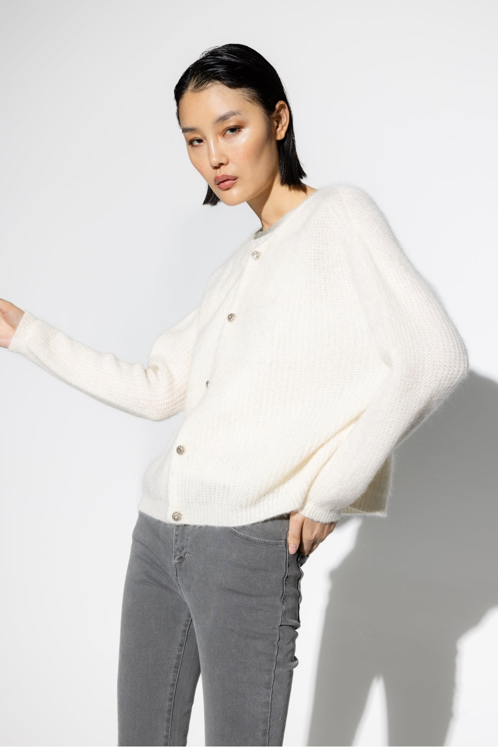 Le Cardigan Angelo Blanc