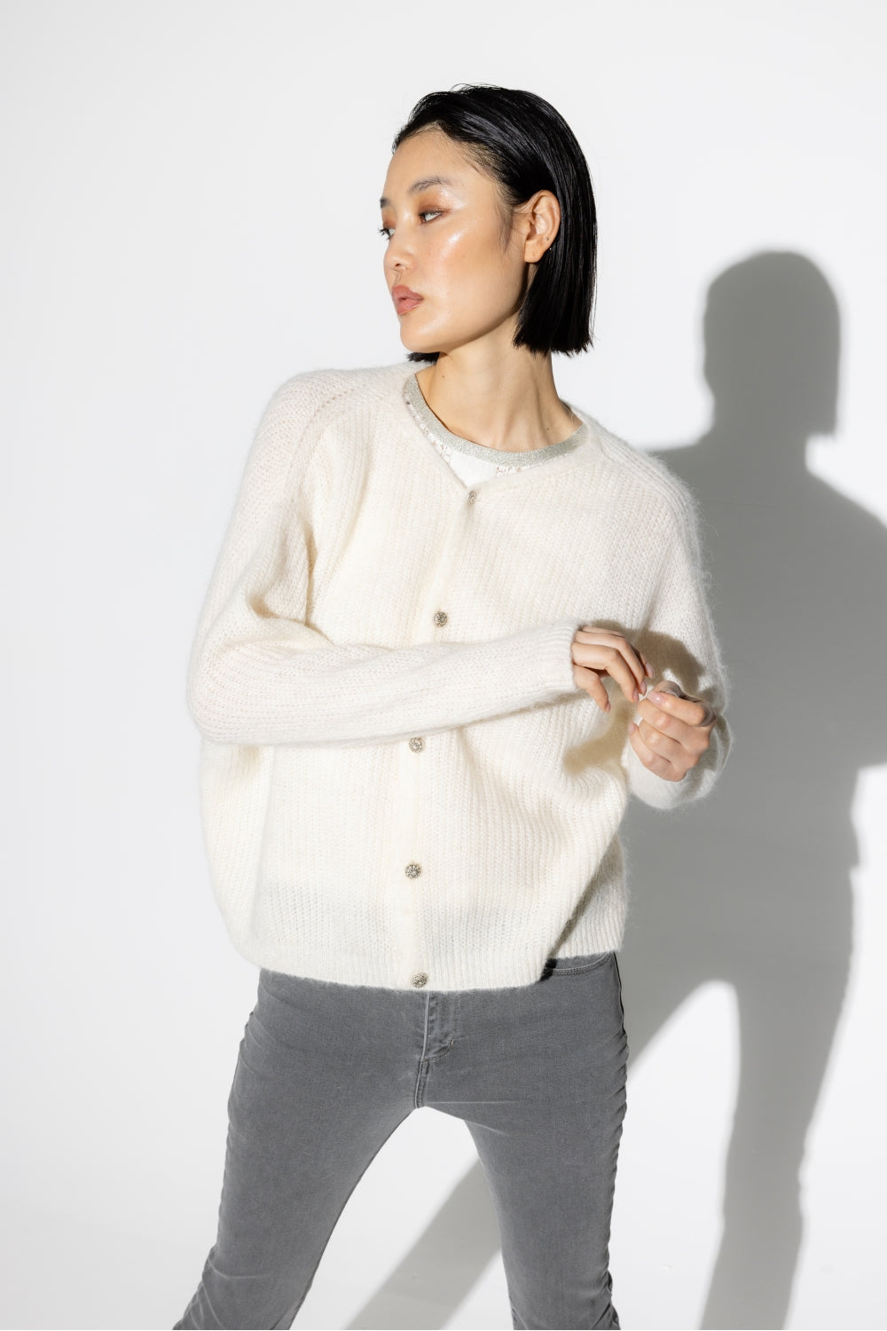Le Cardigan Angelo Blanc