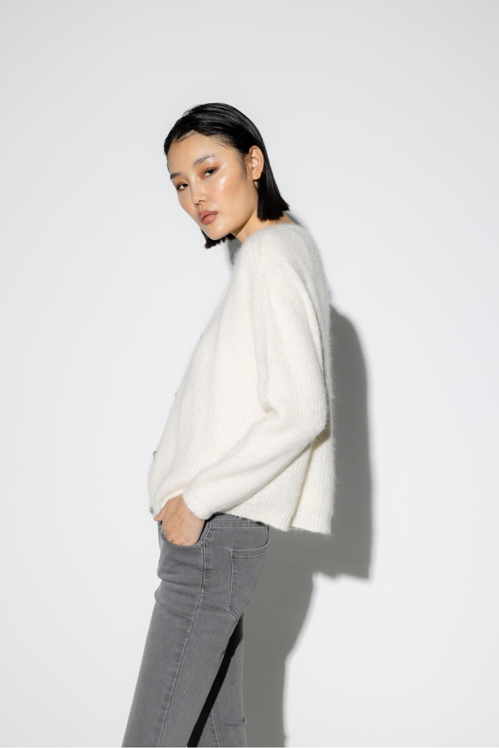 Le Cardigan Angelo Blanc