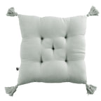 Gaïa - Coussin Capitonné 5 Pts - Double Gaze De Coton - Eucalyptus