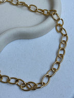 Collier Doré Vintage - Chaine Ovale Dorée