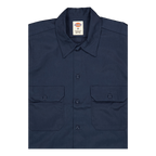 Dickies Men'S Cotton Long Sleeve Overshirt Navy Blue Dk0A4Xk7Dnx1 - Dark Navy
