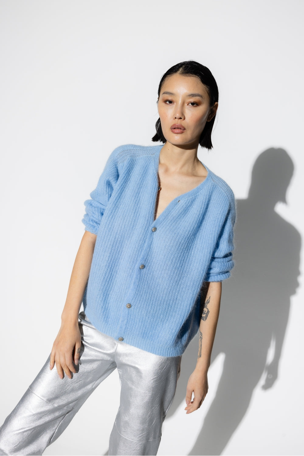 Le Cardigan Angelo Bleu Clair