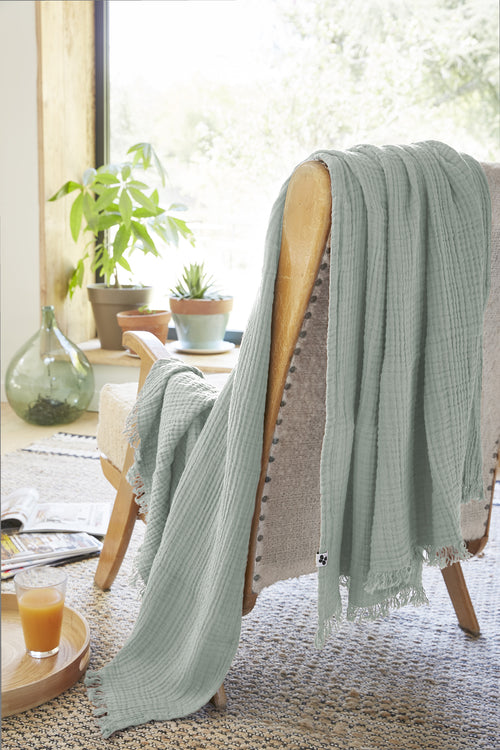 Plaid - Gaïa - Eucalyptus