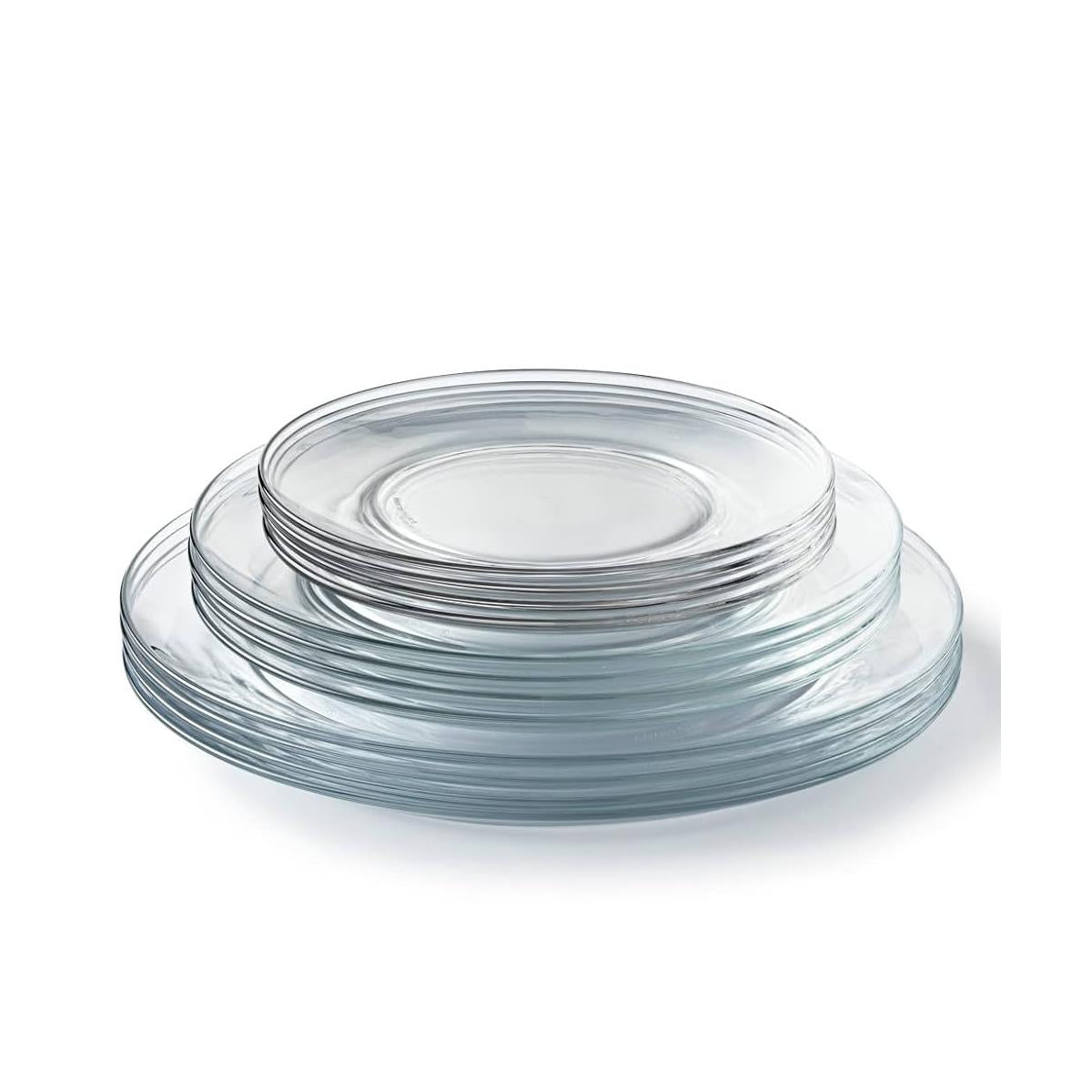 Pack De 12 Platos Lys - Transparente