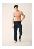 Bas De Pyjama Long Indomptable En Coton - Marine