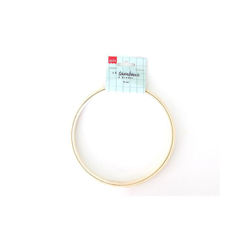 Light Wood Embroidery Tambour - 15Cm