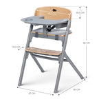 Grey Wood Livy High Chair